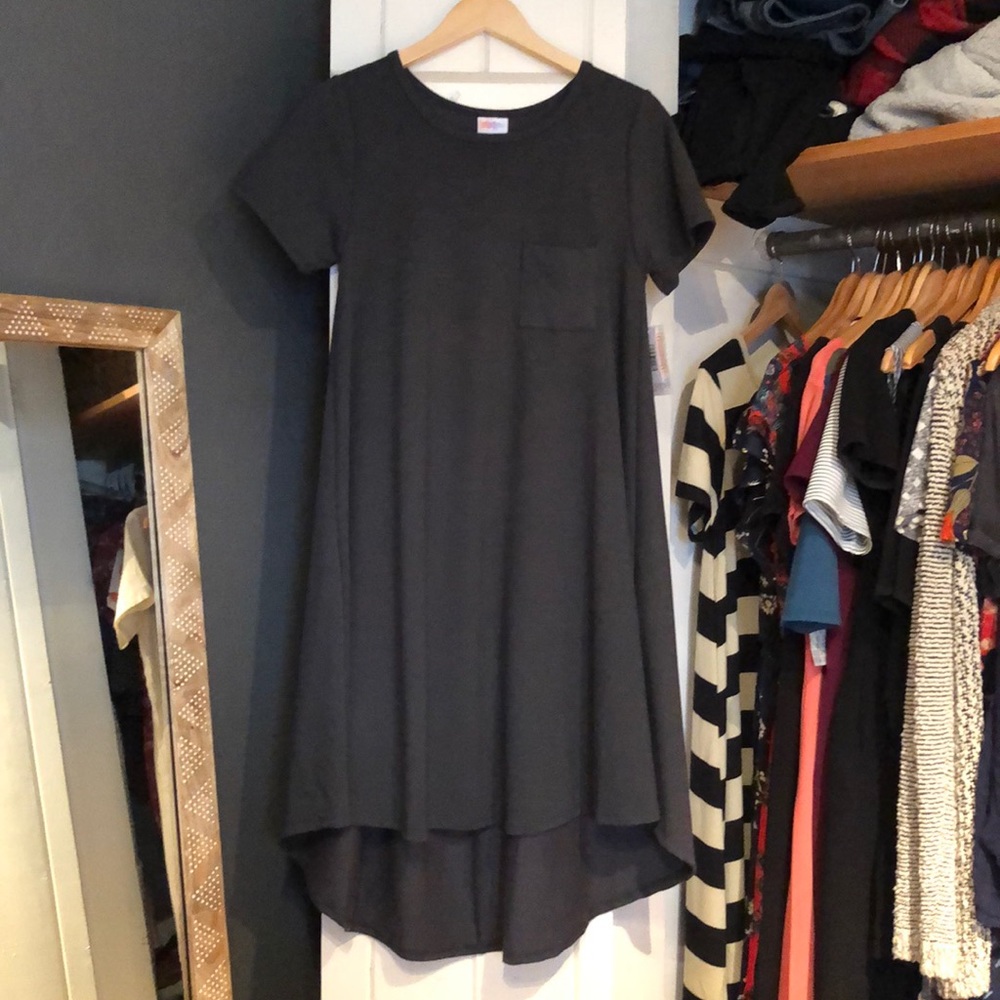 LuLaRoe Carly Solid Gray NWT